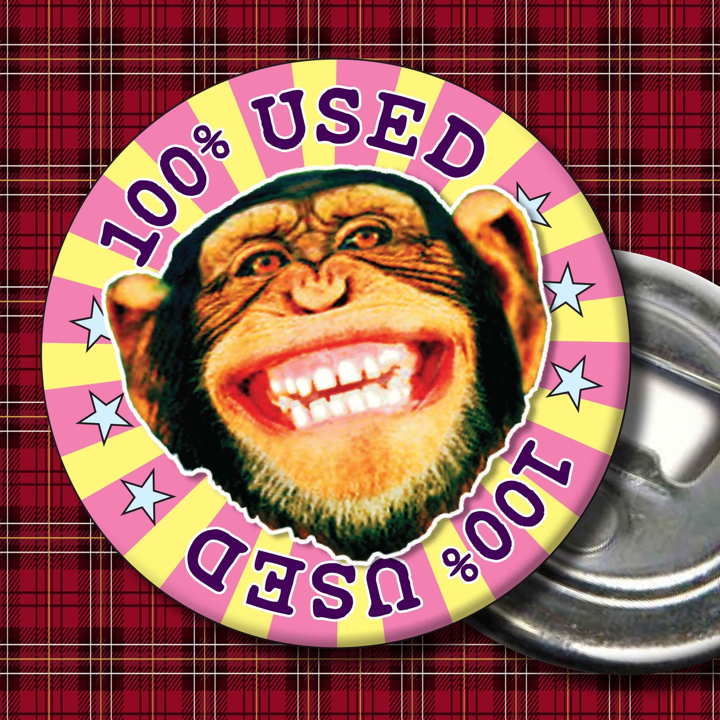 100% Used Badge + Bottle Opener