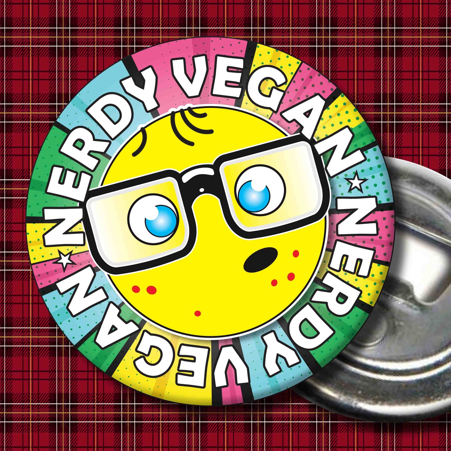 Vegan Metal Pin Badge + Bottle Opener