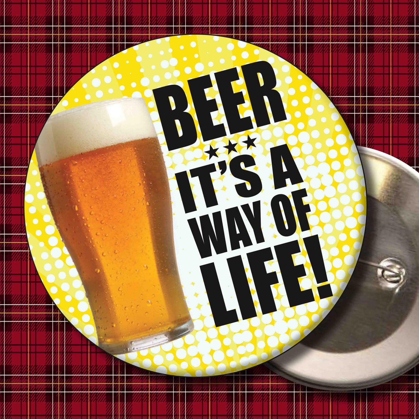 Beer Life Art Print + Badge + Bottle Opener + Birthday Card