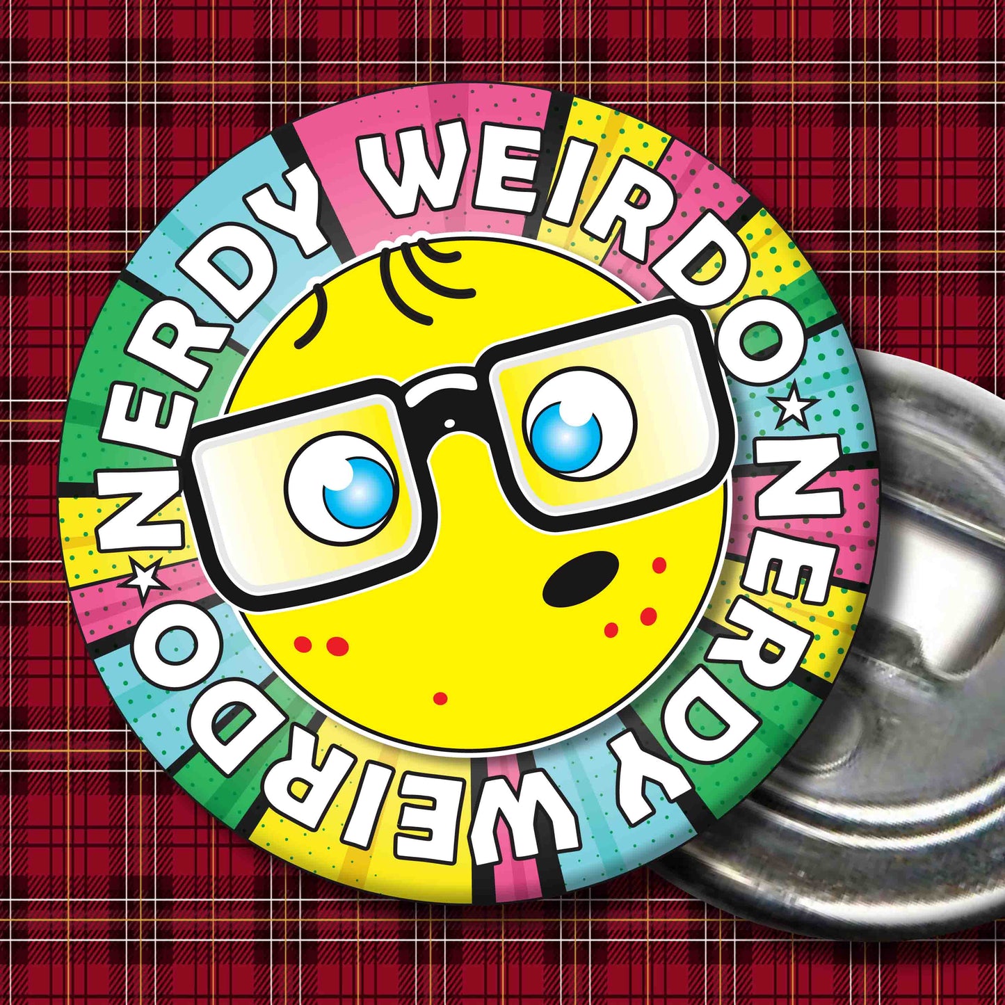 Weirdo Metal Pin Badge + Bottle Opener