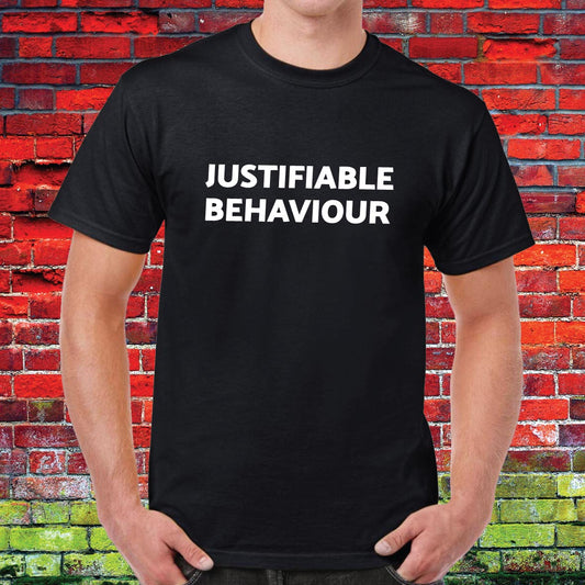 Justifiable Funny Slogan Unisex Tee
