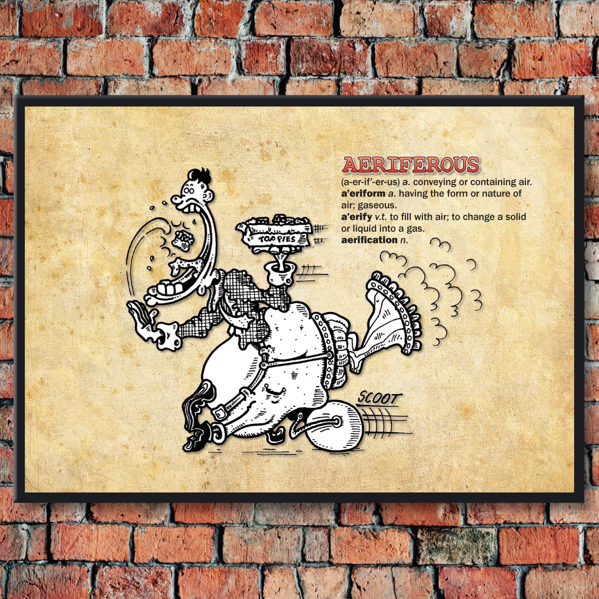 Aeriferous Cartoon Art Print