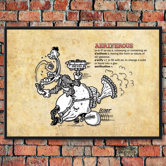 Aeriferous Cartoon Art Print
