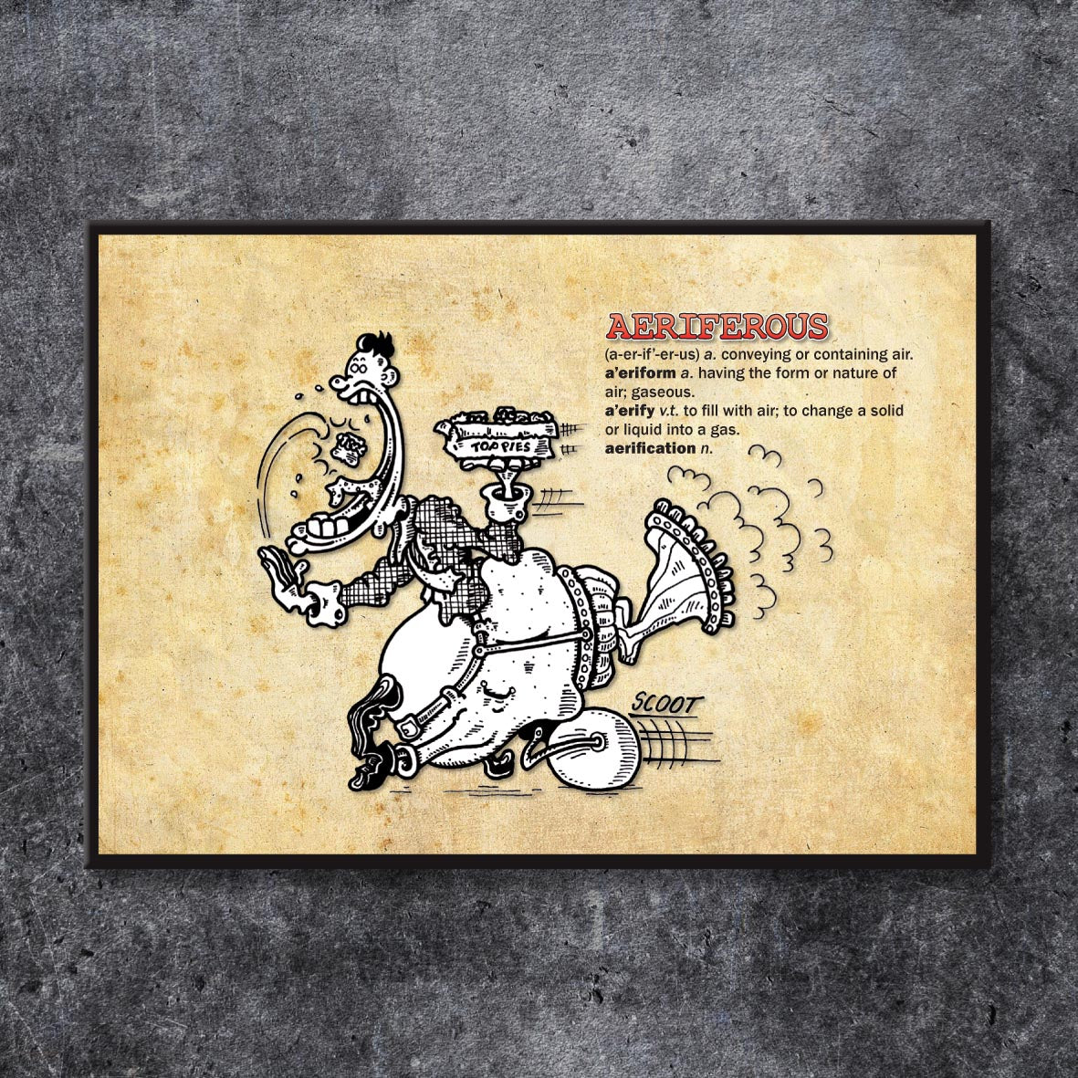 Aeriferous Cartoon Art Print