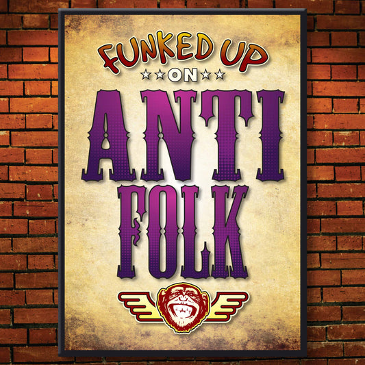 Anti Folk Art Print / Poster / Birthday Card / Greetings Card