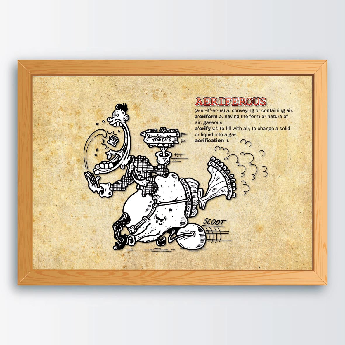Aeriferous Cartoon Art Print