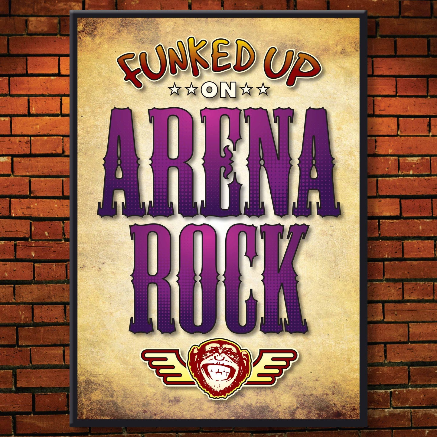 Arena Rock Art Print / Poster / Birthday Card / Greetings Card