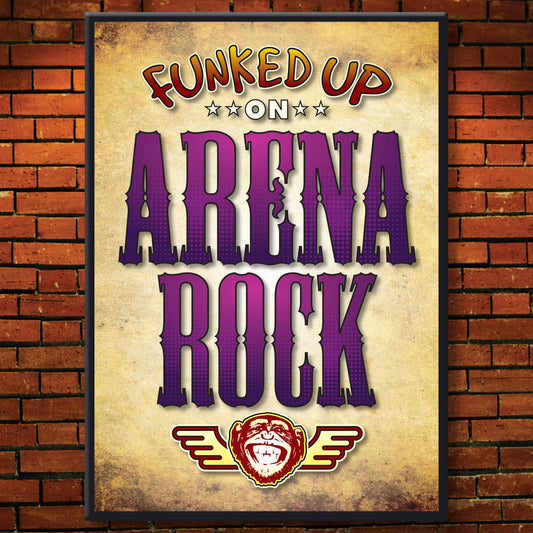 Arena Rock Art Print / Poster / Birthday Card / Greetings Card