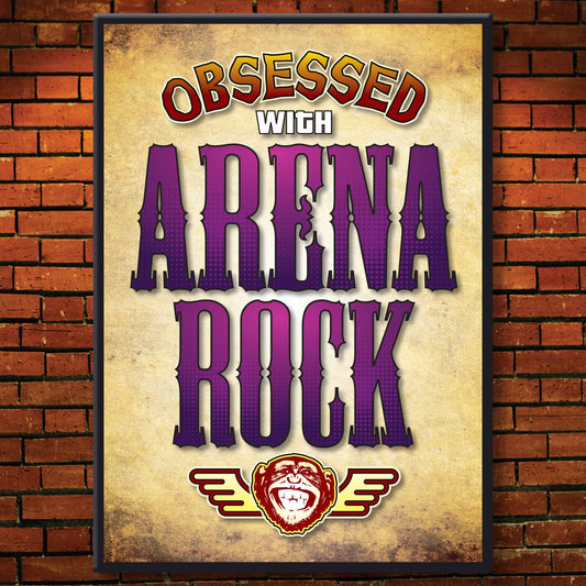 Arena Rock - Obsessed Art Poster + Birthday / Greetings Card