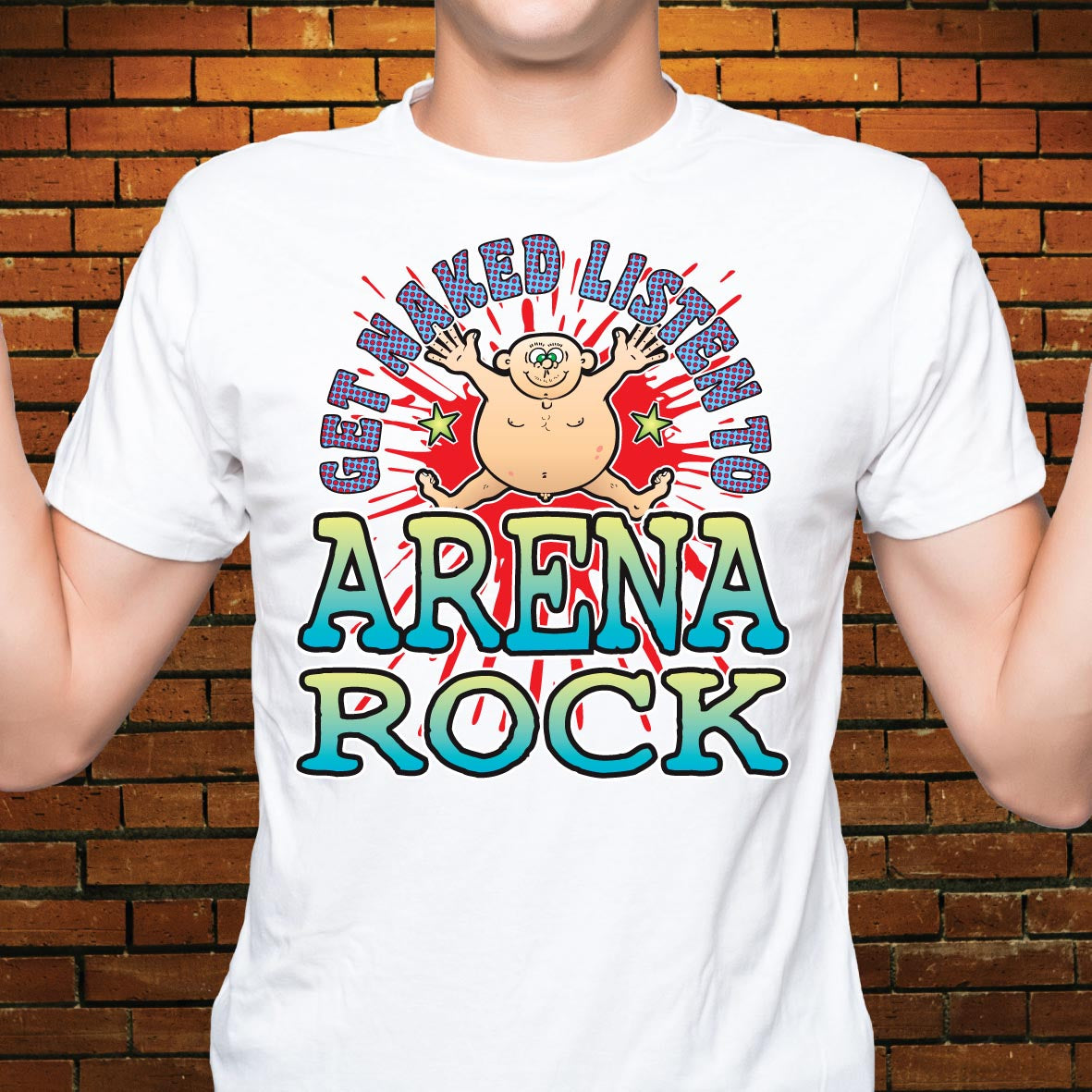 Arena Rock Funny Slogan Cotton T-Shirt