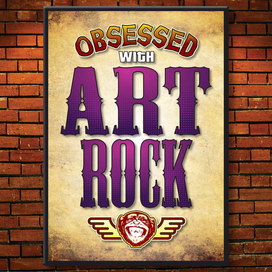 Art Rock - Obsessed Art Poster + Birthday / Greetings Card