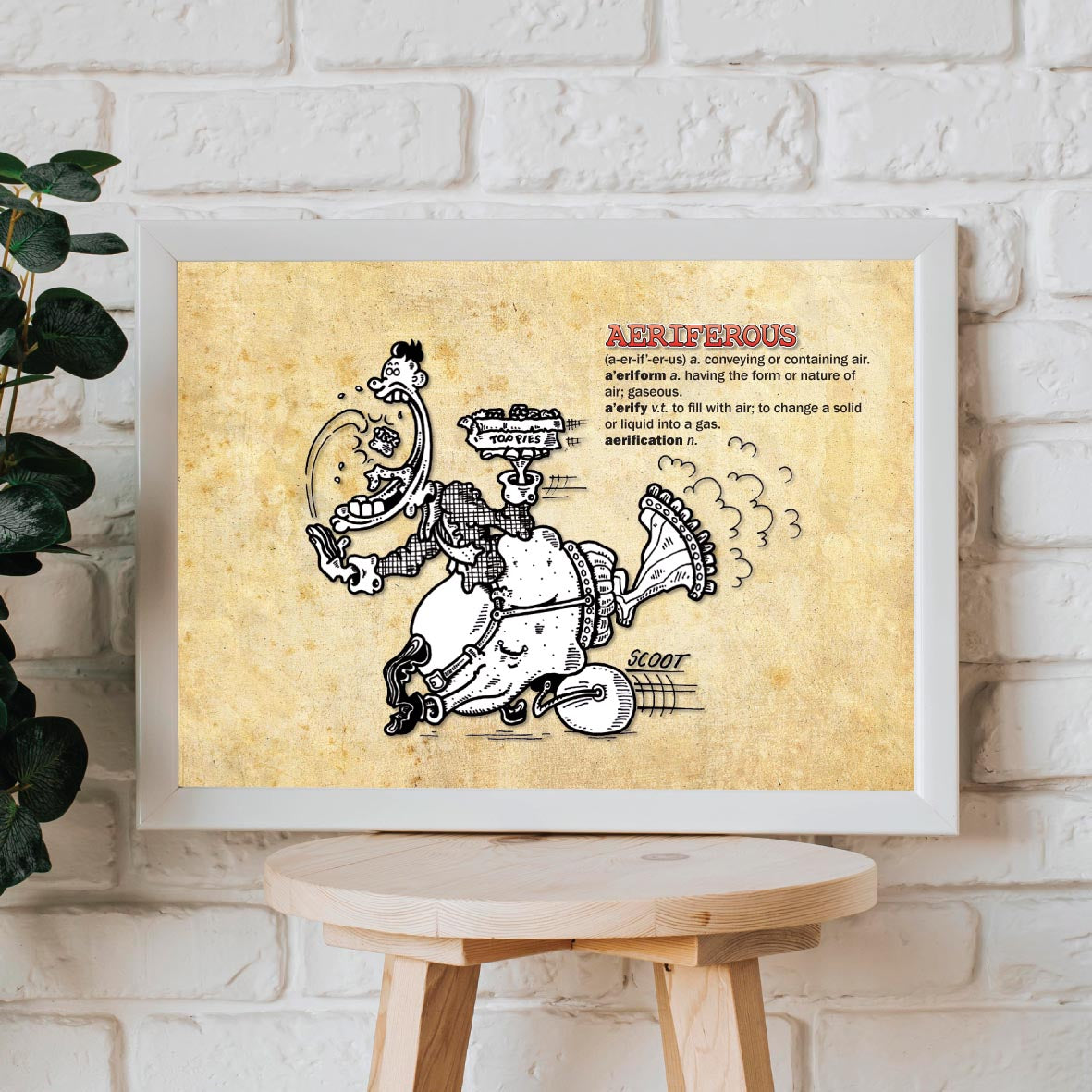 Aeriferous Cartoon Art Print