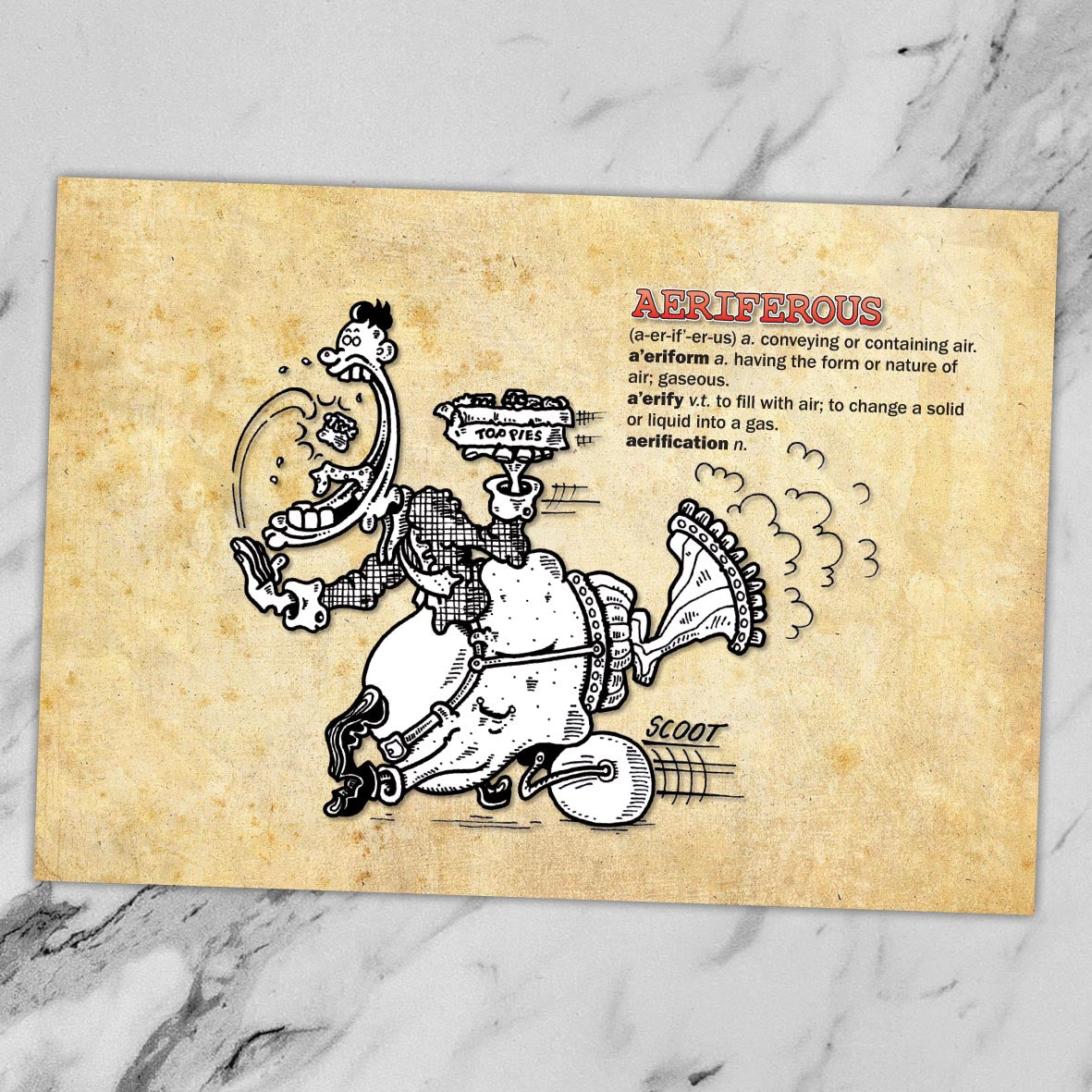 Aeriferous Cartoon Art Print