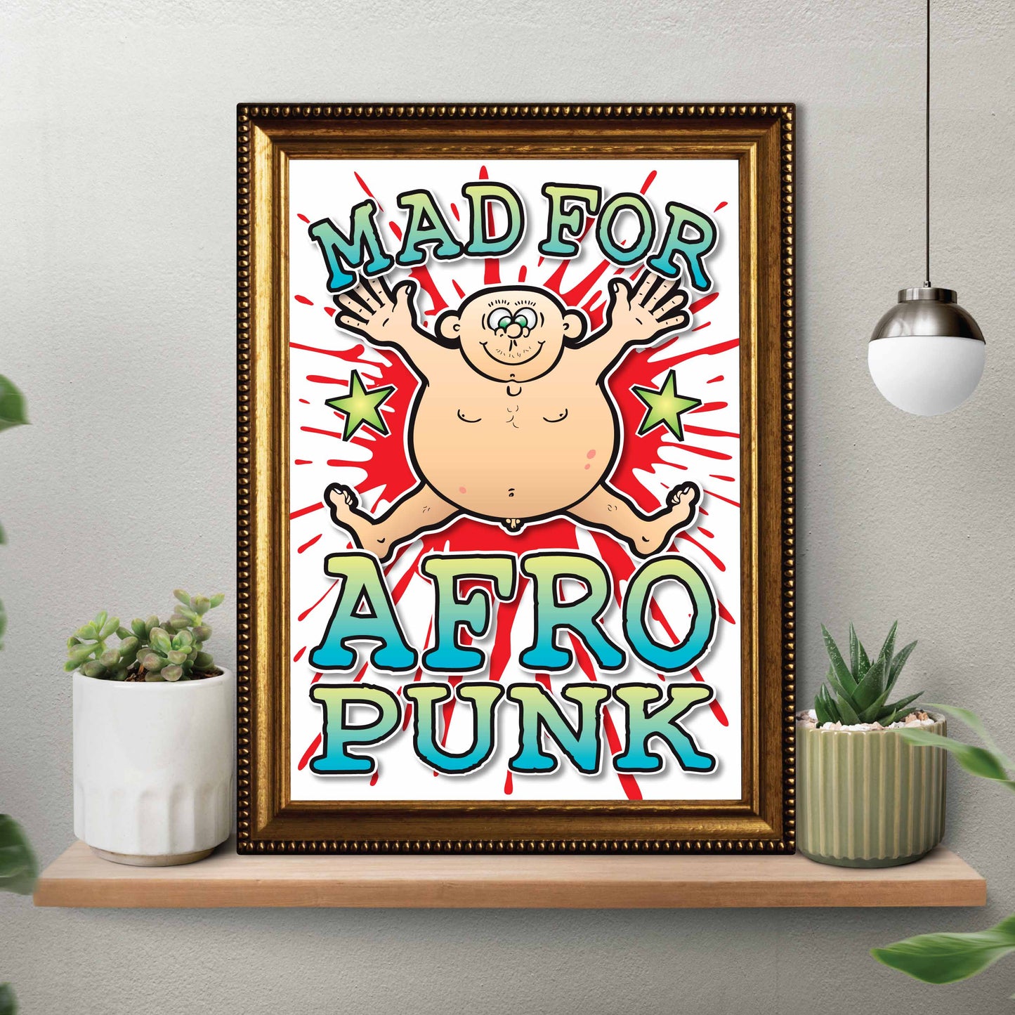 Afro Punk Art Print / Mad For Music Poster / Wall Décor