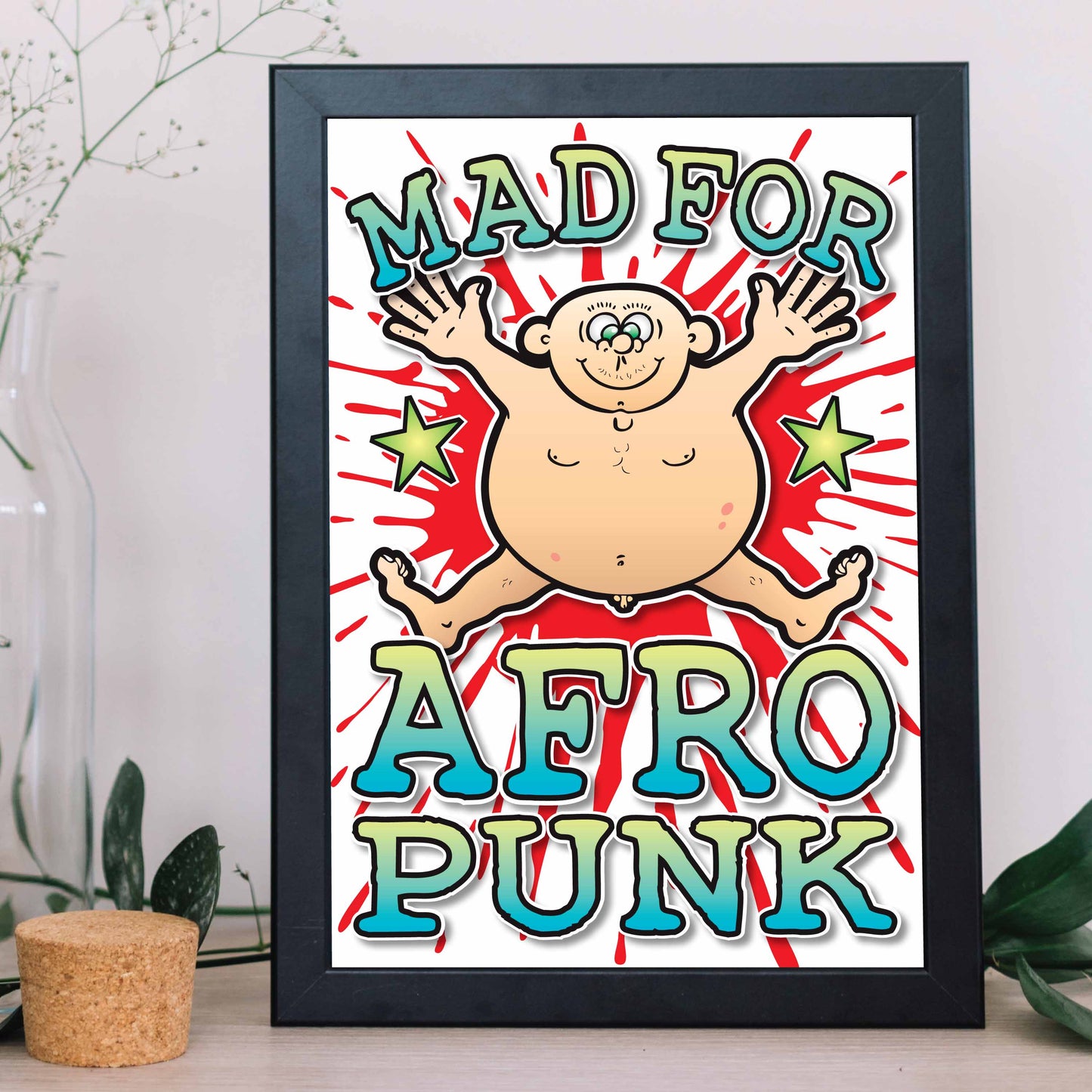 Afro Punk Art Print / Mad For Music Poster / Wall Décor
