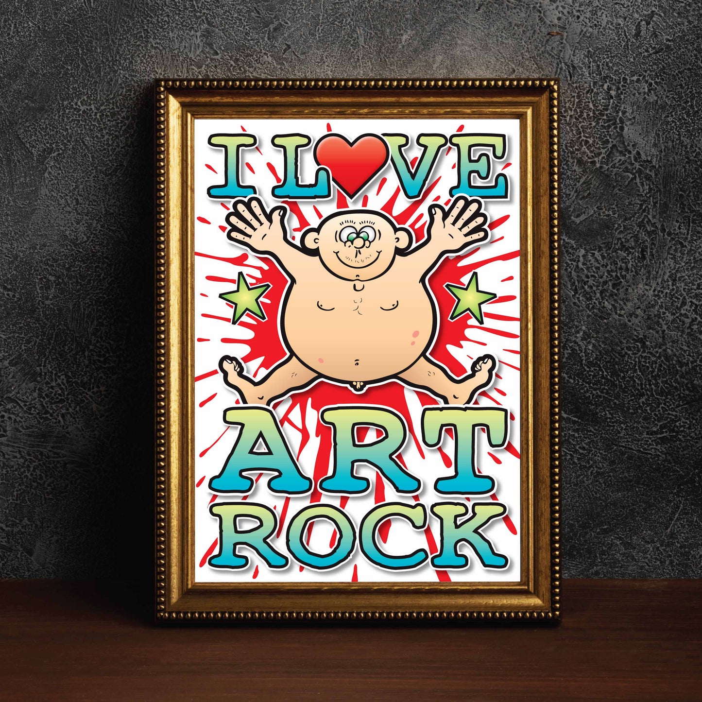 Art Rock Art Print / Love Music Poster / Wall Décor / Rock Guru