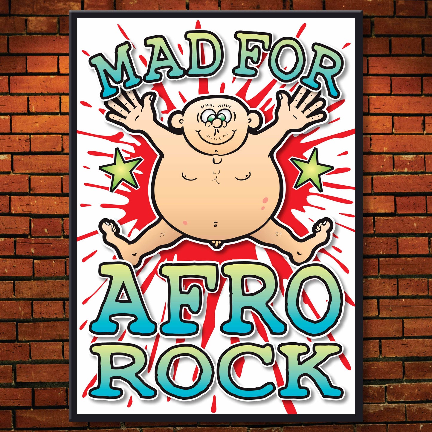 Afro Rock Art Print / Mad For Music Poster / Wall Décor