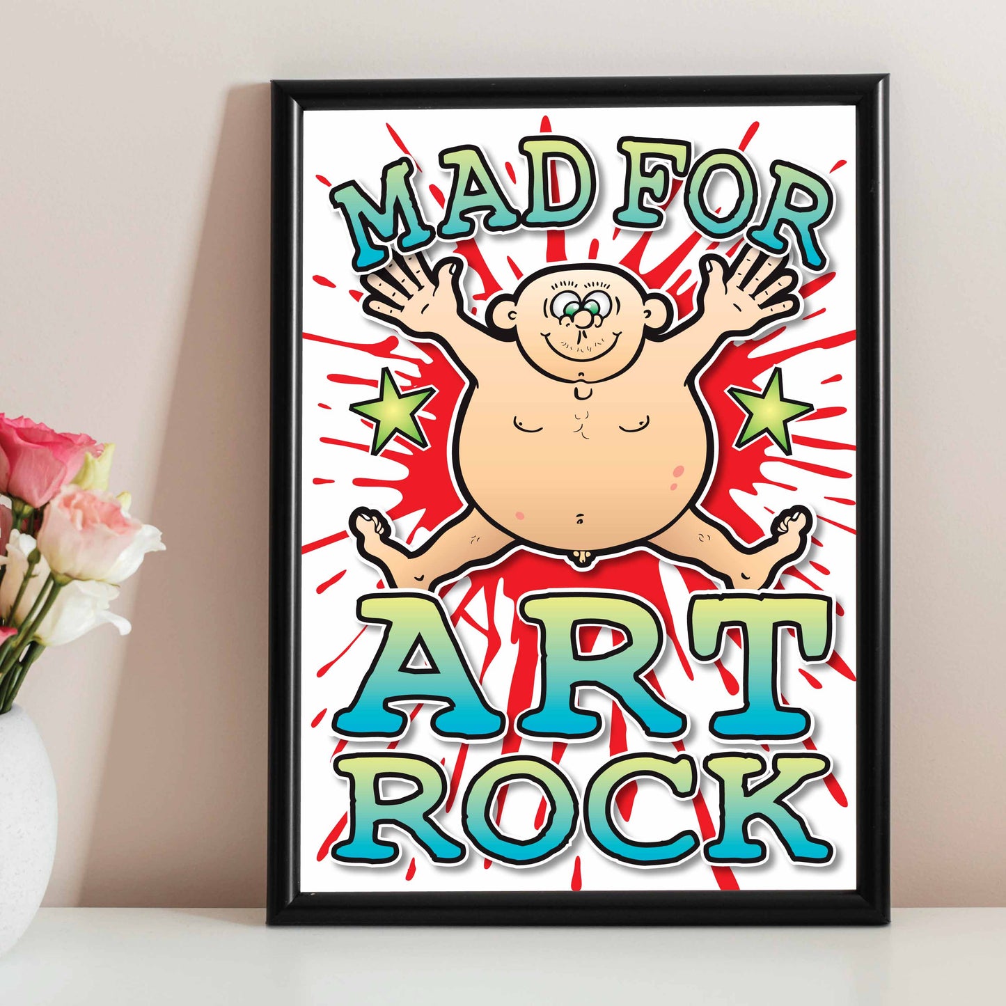 Art Rock Art Print / Mad For Music Poster / Wall Décor