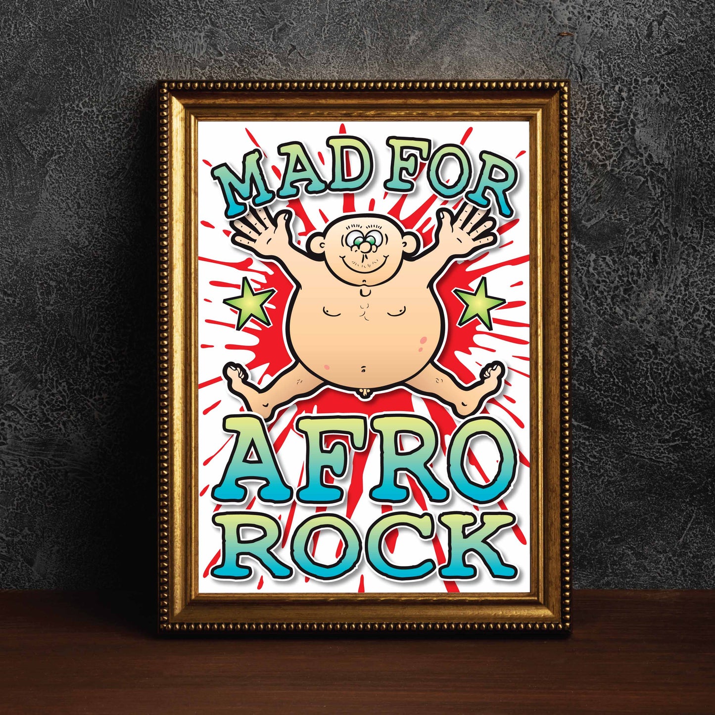 Afro Rock Art Print / Mad For Music Poster / Wall Décor