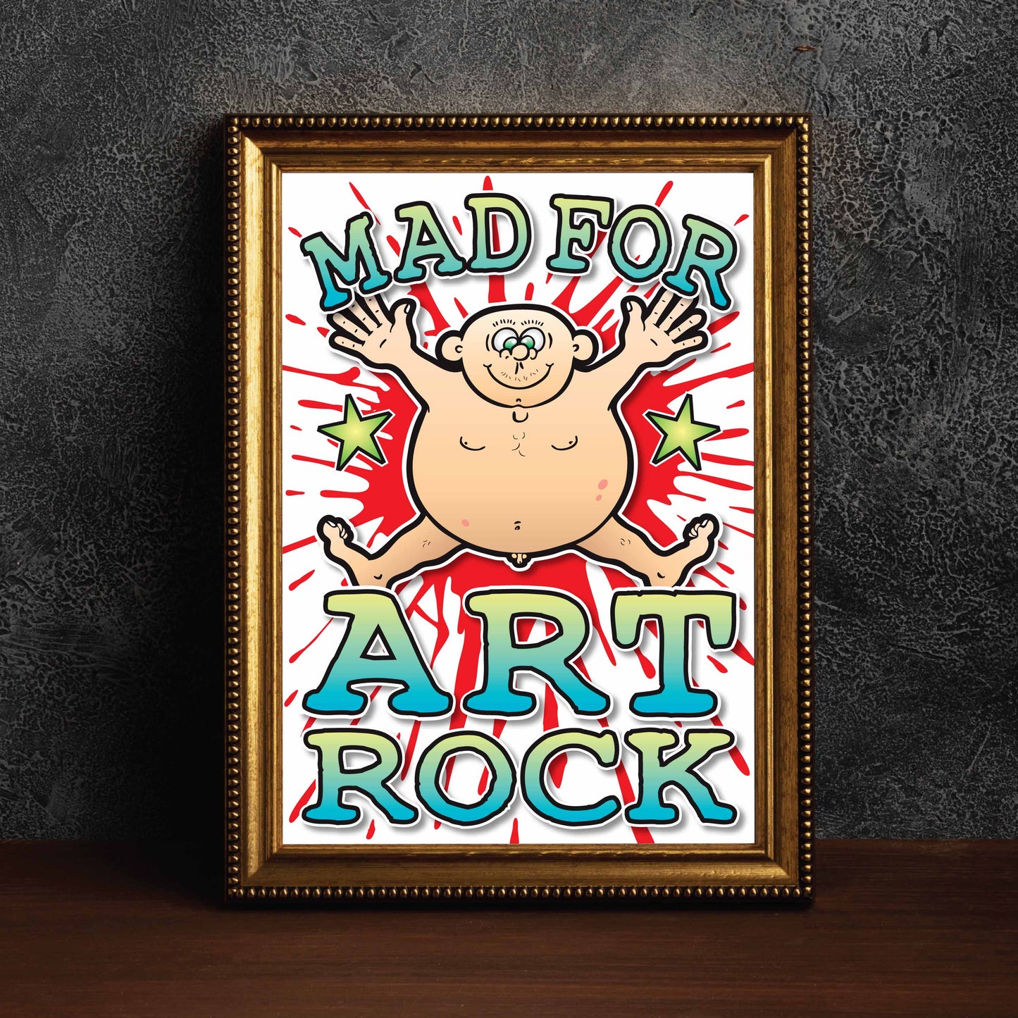 Art Rock Art Print / Mad For Music Poster / Wall Décor