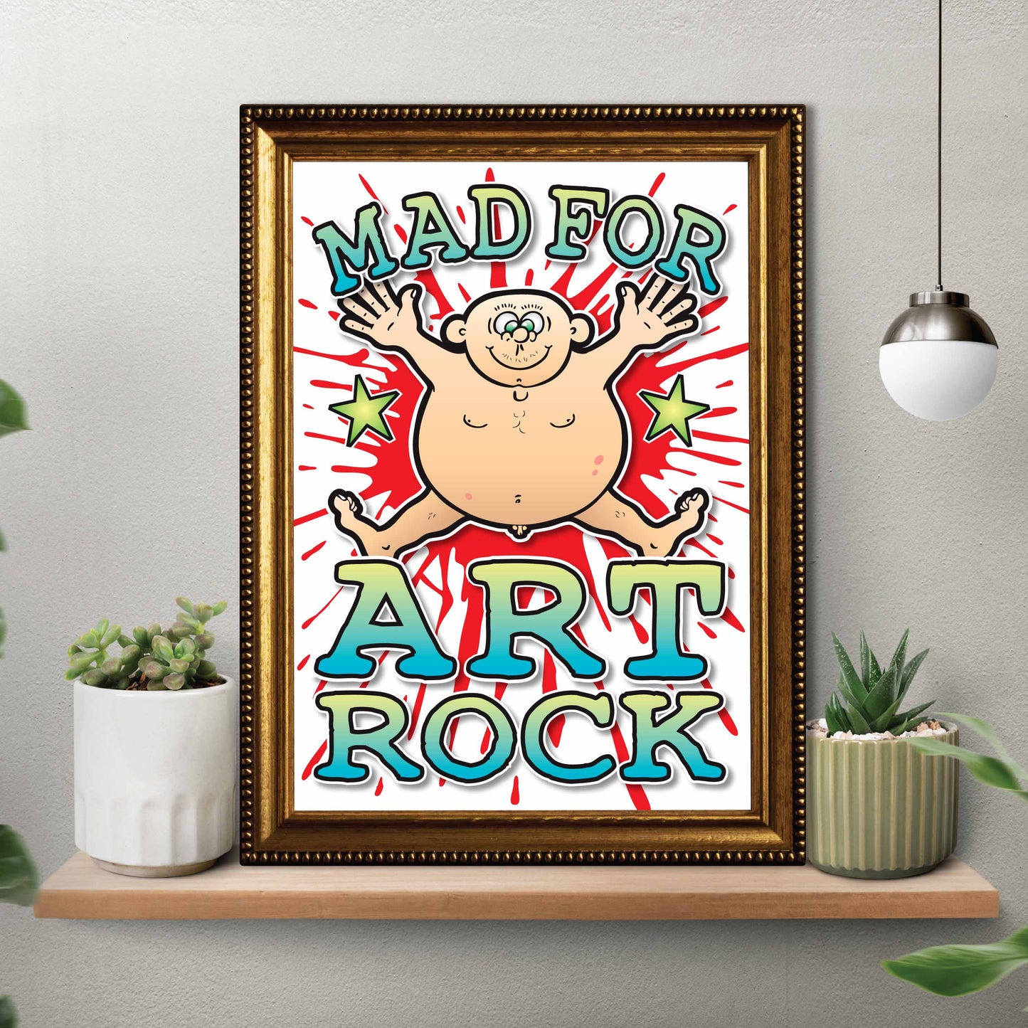 Art Rock Art Print / Mad For Music Poster / Wall Décor