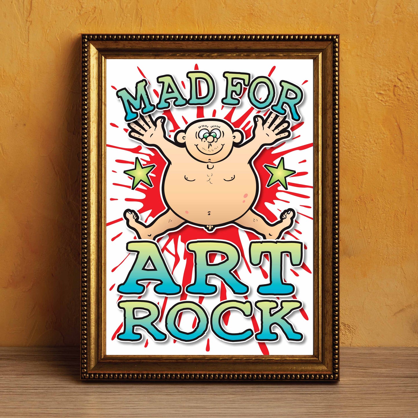 Art Rock Art Print / Mad For Music Poster / Wall Décor