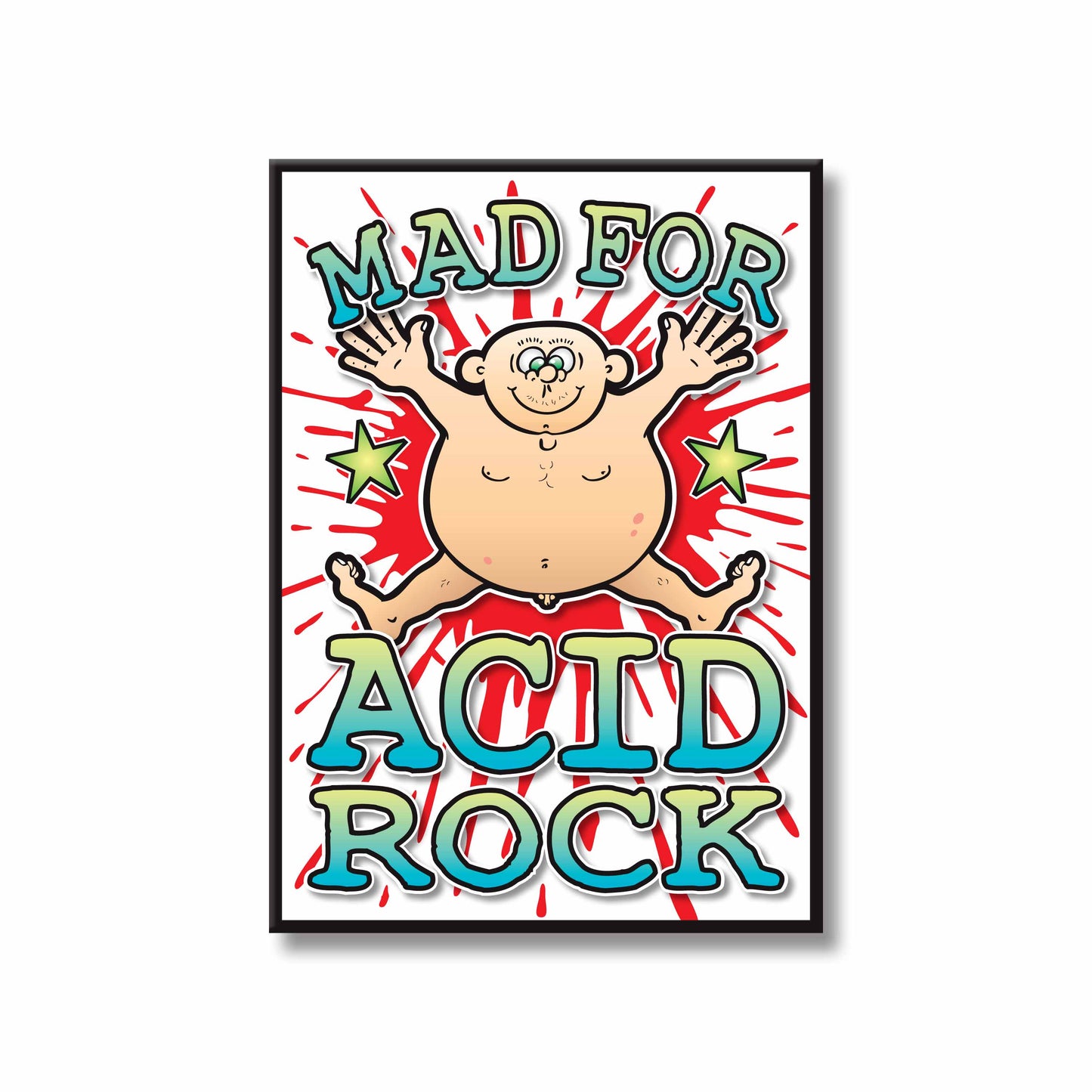 Acid Rock Art Print / Mad For Music Poster / Wall Décor