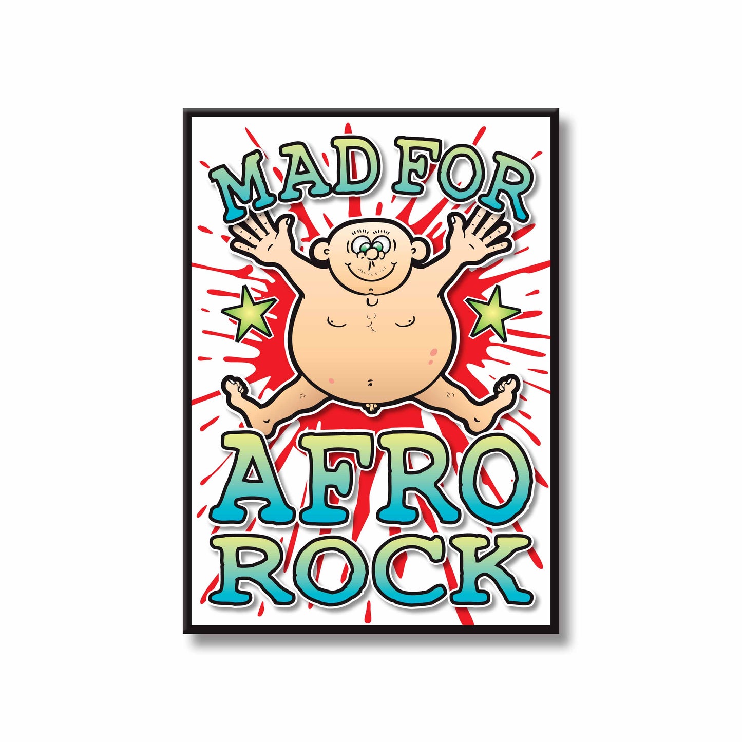 Afro Rock Art Print / Mad For Music Poster / Wall Décor
