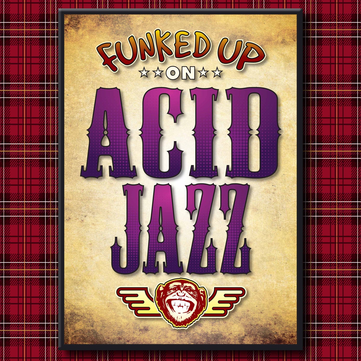 Acid Jazz Art Print / Poster / Birthday Card / Greetings Card