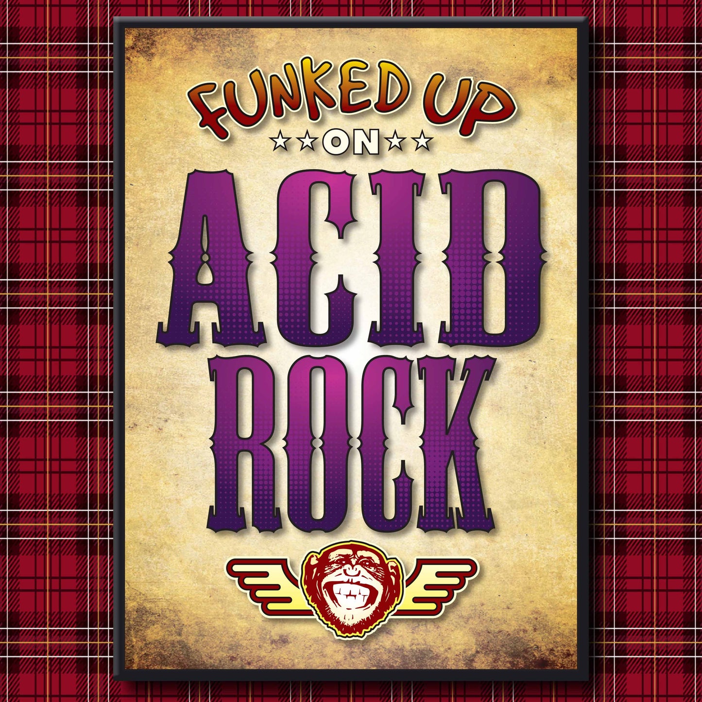 Acid Rock Art Print / Poster / Birthday Card / Greetings Card