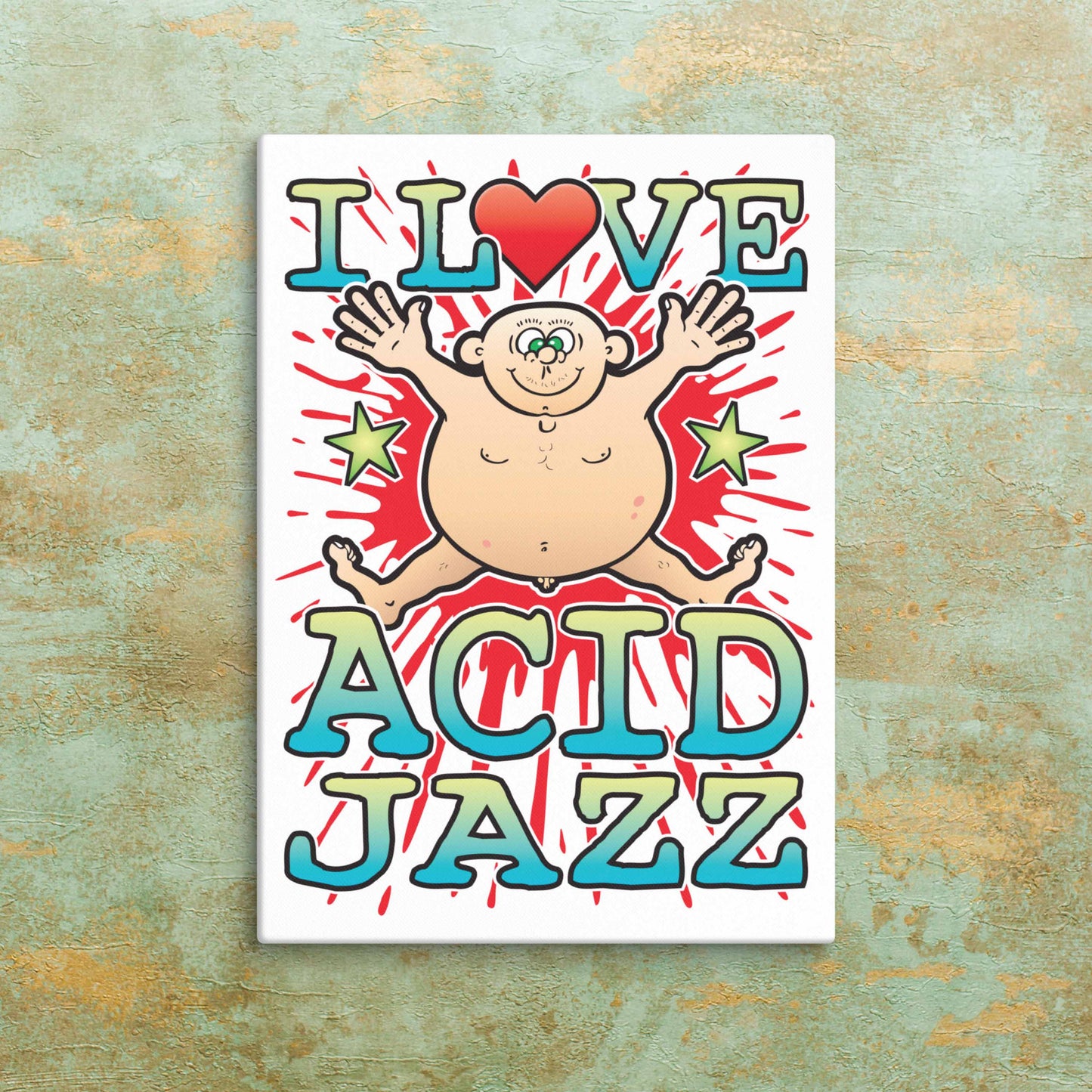Acid Jazz Canvas Print 30x40cm