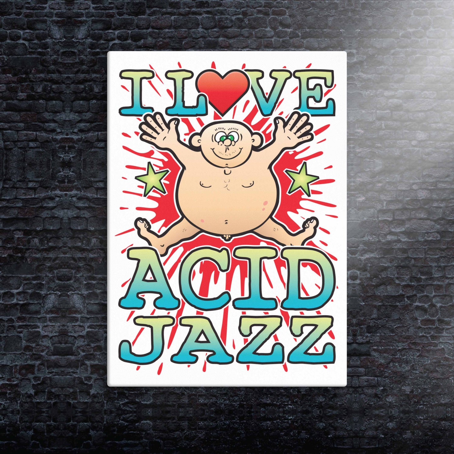 Acid Jazz Canvas Print 30x40cm