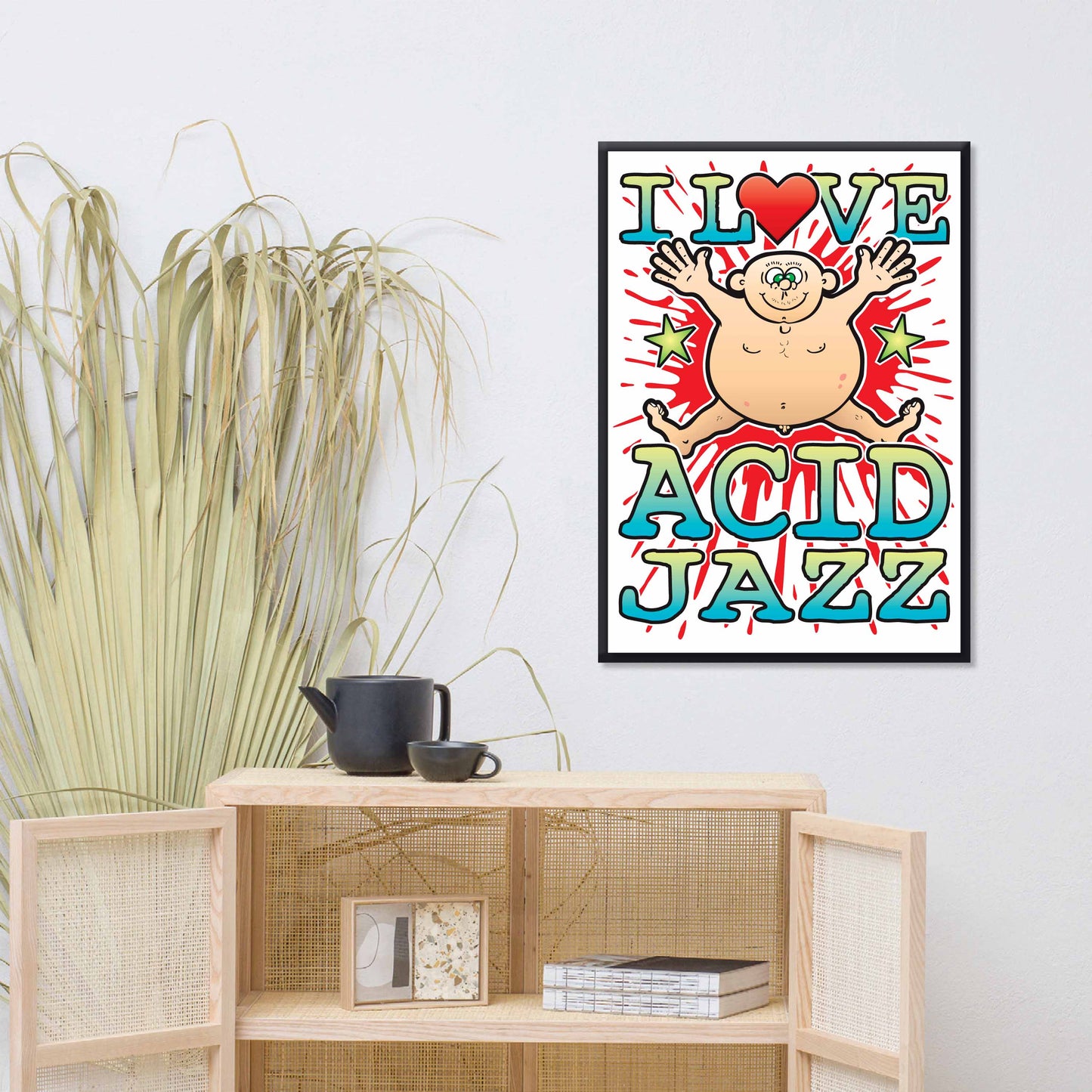Acid Jazz 50x70cm Wall Art / Love Music Poster