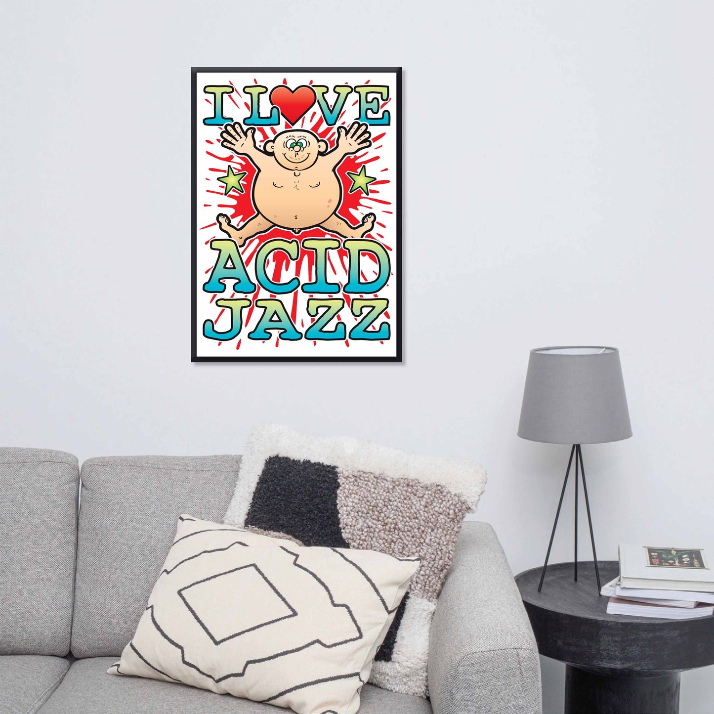 Acid Jazz 50x70cm Wall Art / Love Music Poster