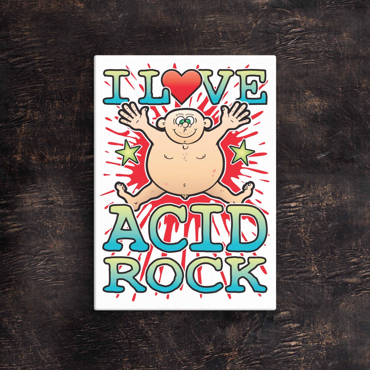 Acid Rock 51x71cm Canvas Print