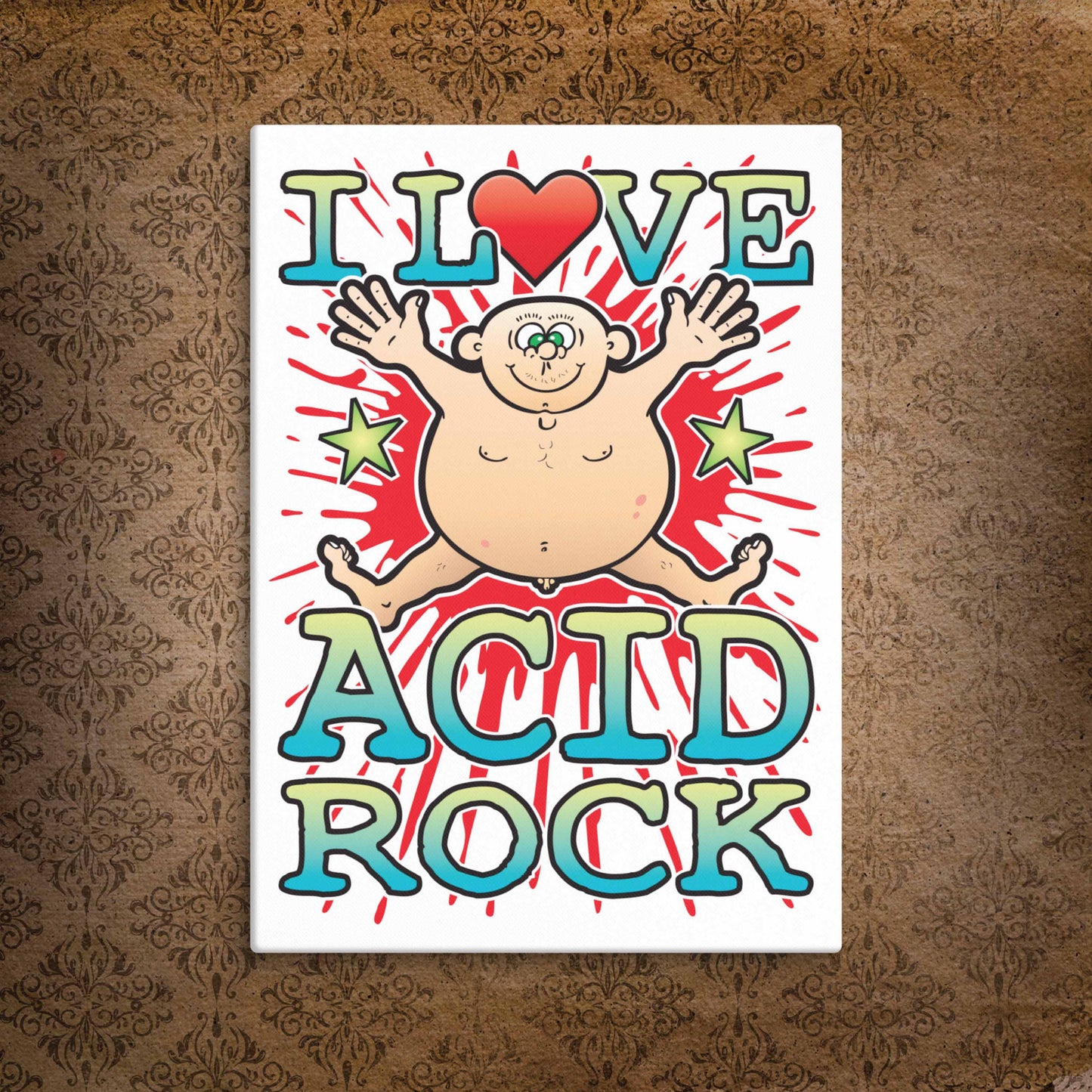 Acid Rock Canvas Print 30x40cm