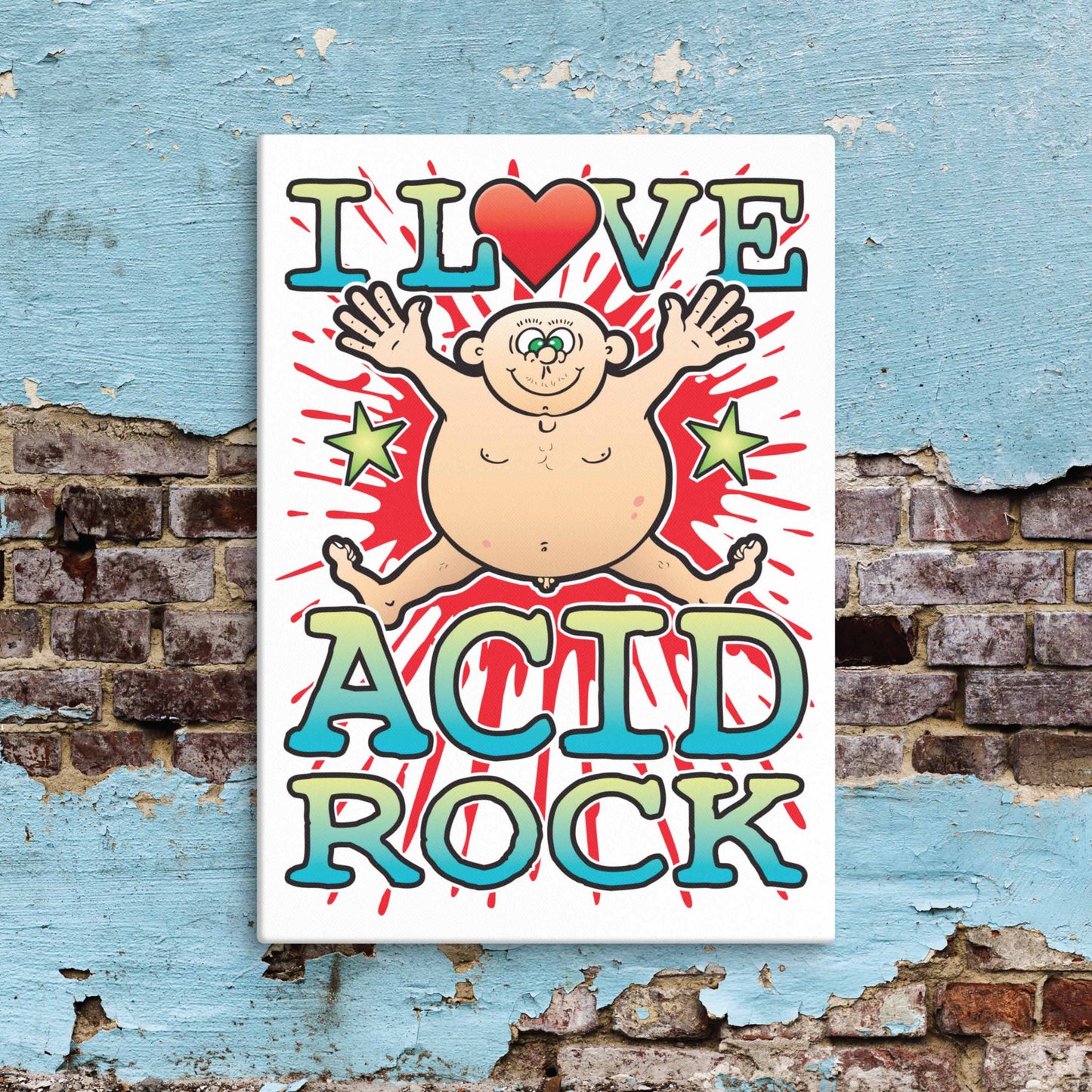 Acid Rock Canvas Print 30x40cm