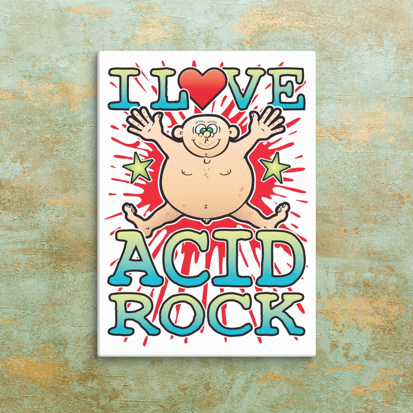 Acid Rock Canvas Print 30x40cm