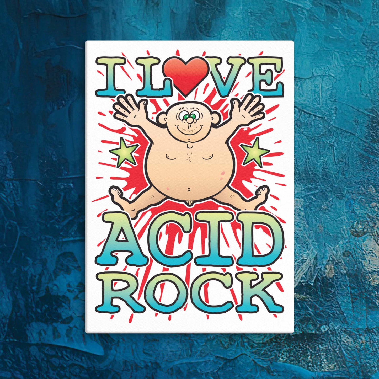 Acid Rock Canvas Print 30x40cm