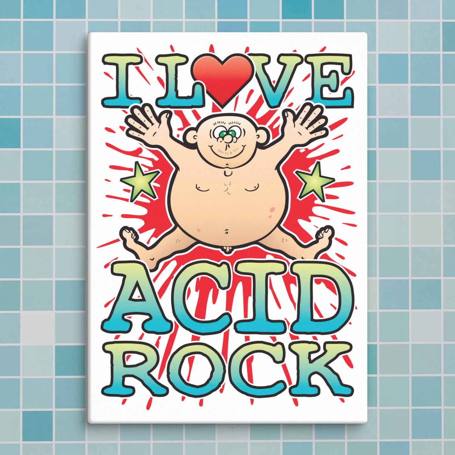 Acid Rock Canvas Print 30x40cm
