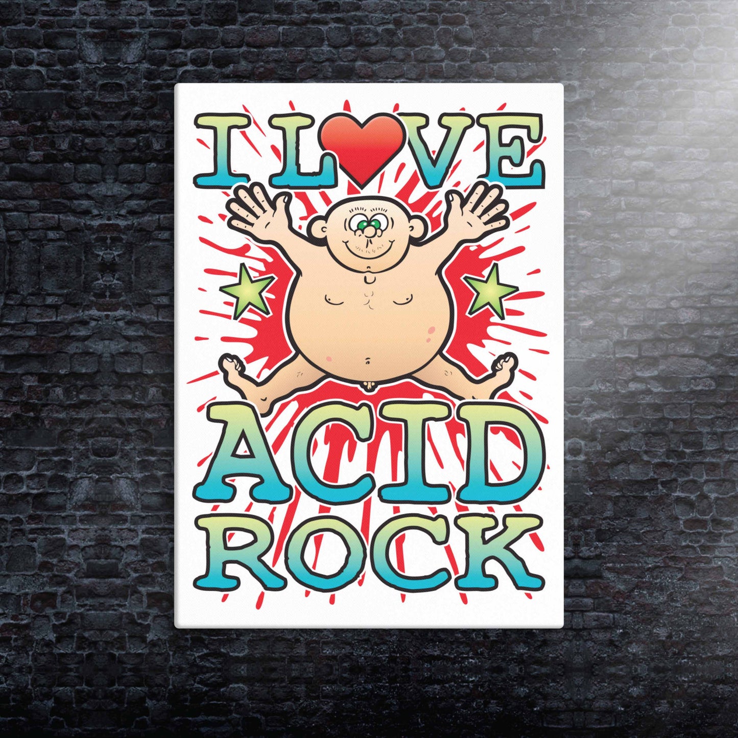 Acid Rock Canvas Print 30x40cm
