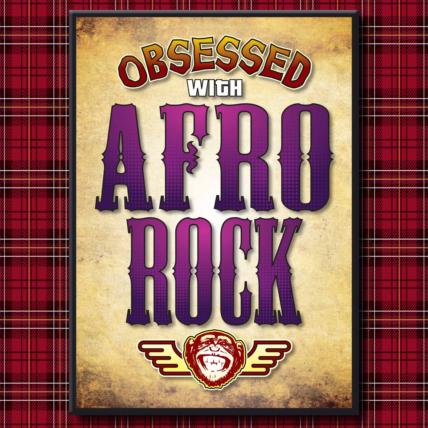 Afro Rock - Obsessed Art Poster + Birthday / Greetings Card