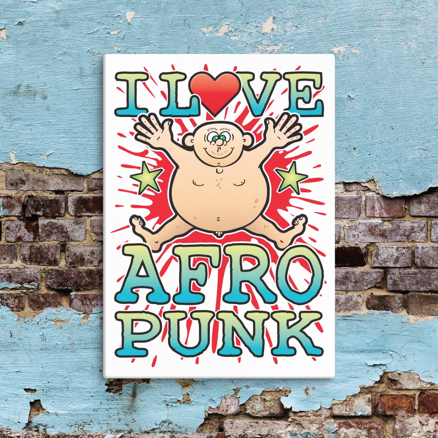 Afro Punk Canvas Print 30x40cm