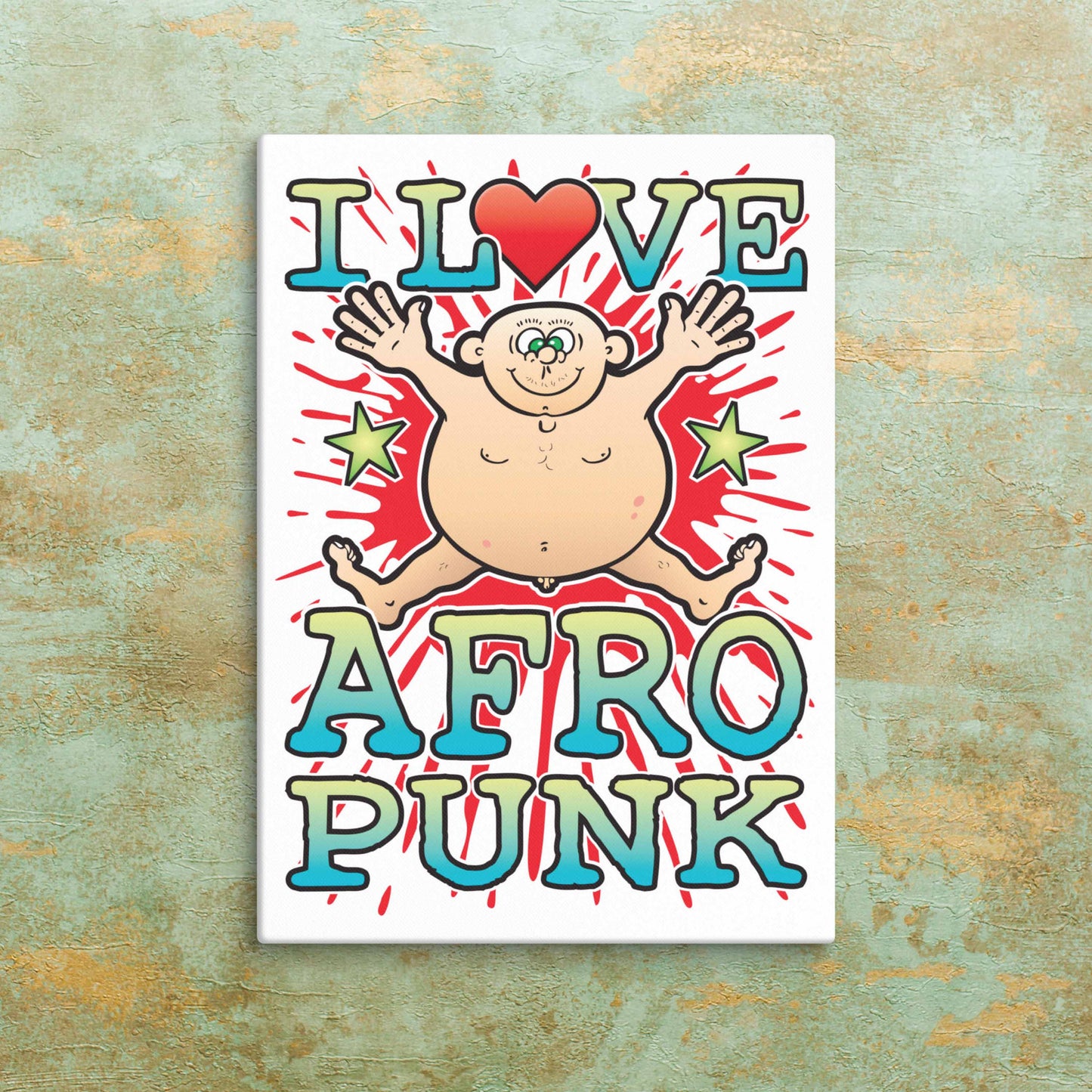 Afro Punk Canvas Print 30x40cm