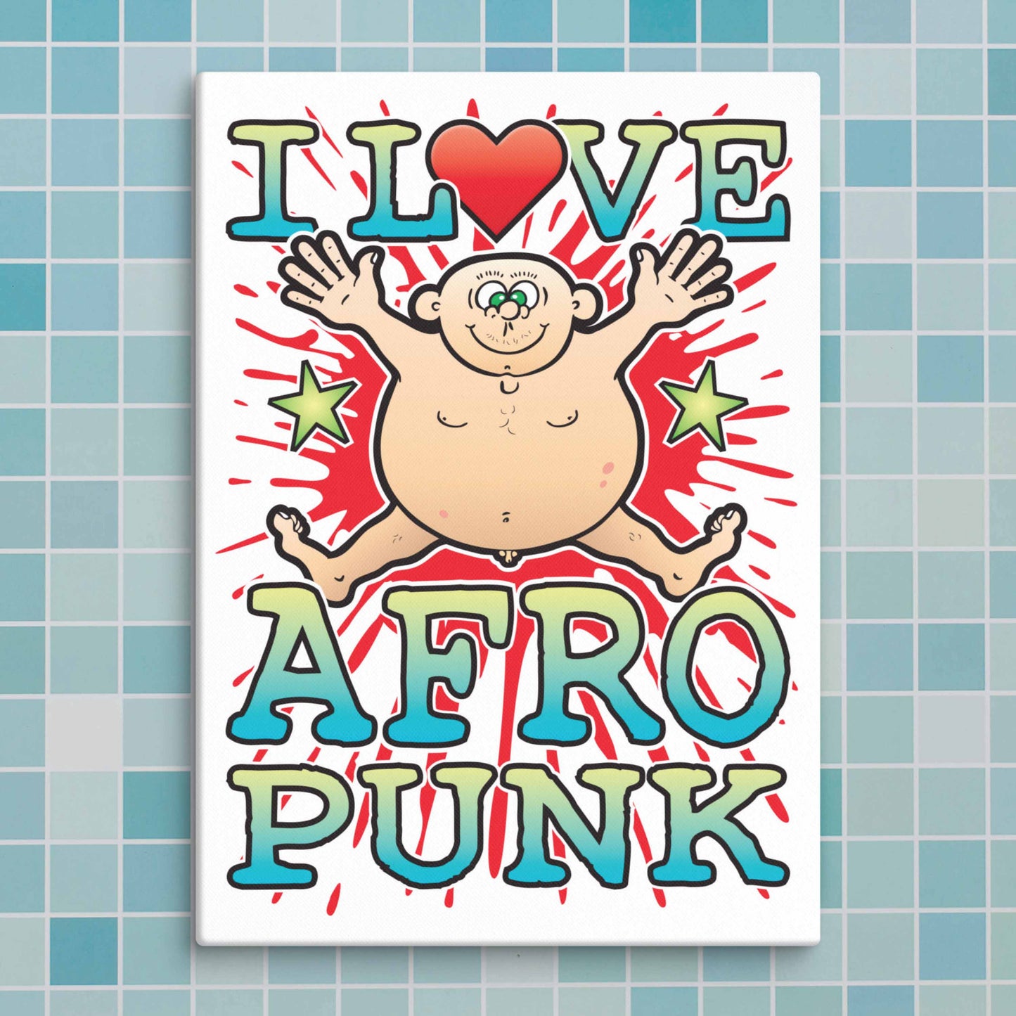 Afro Punk Canvas Print 30x40cm