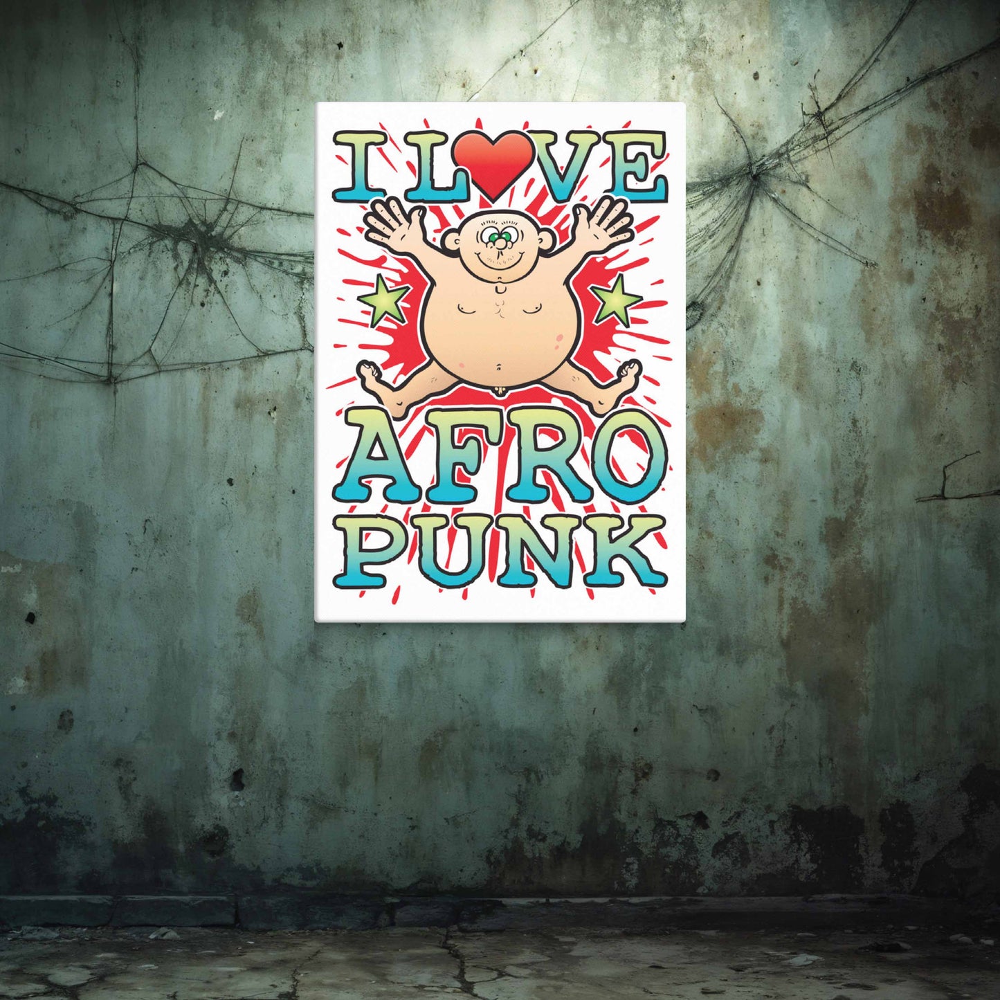 Afro Punk Canvas Print 30x40cm
