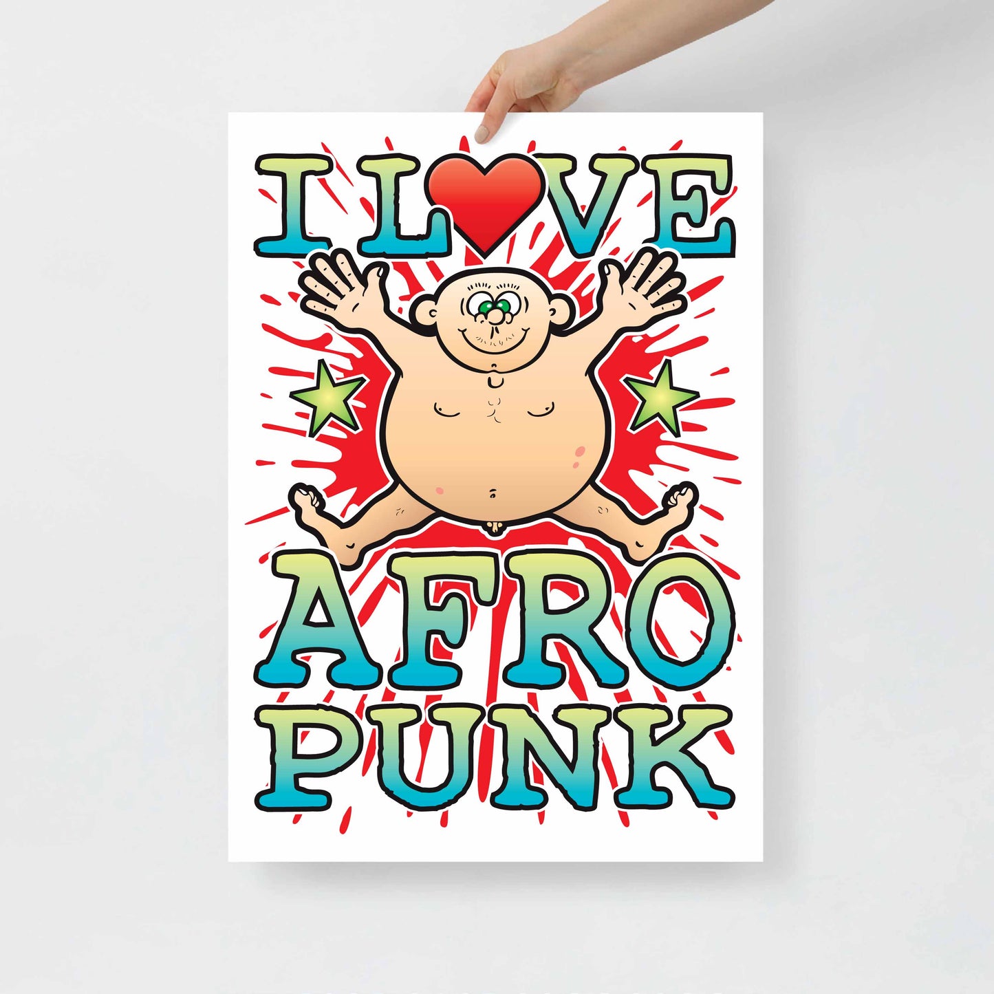 Afro Punk 50x70cm Wall Art / Love Music Poster