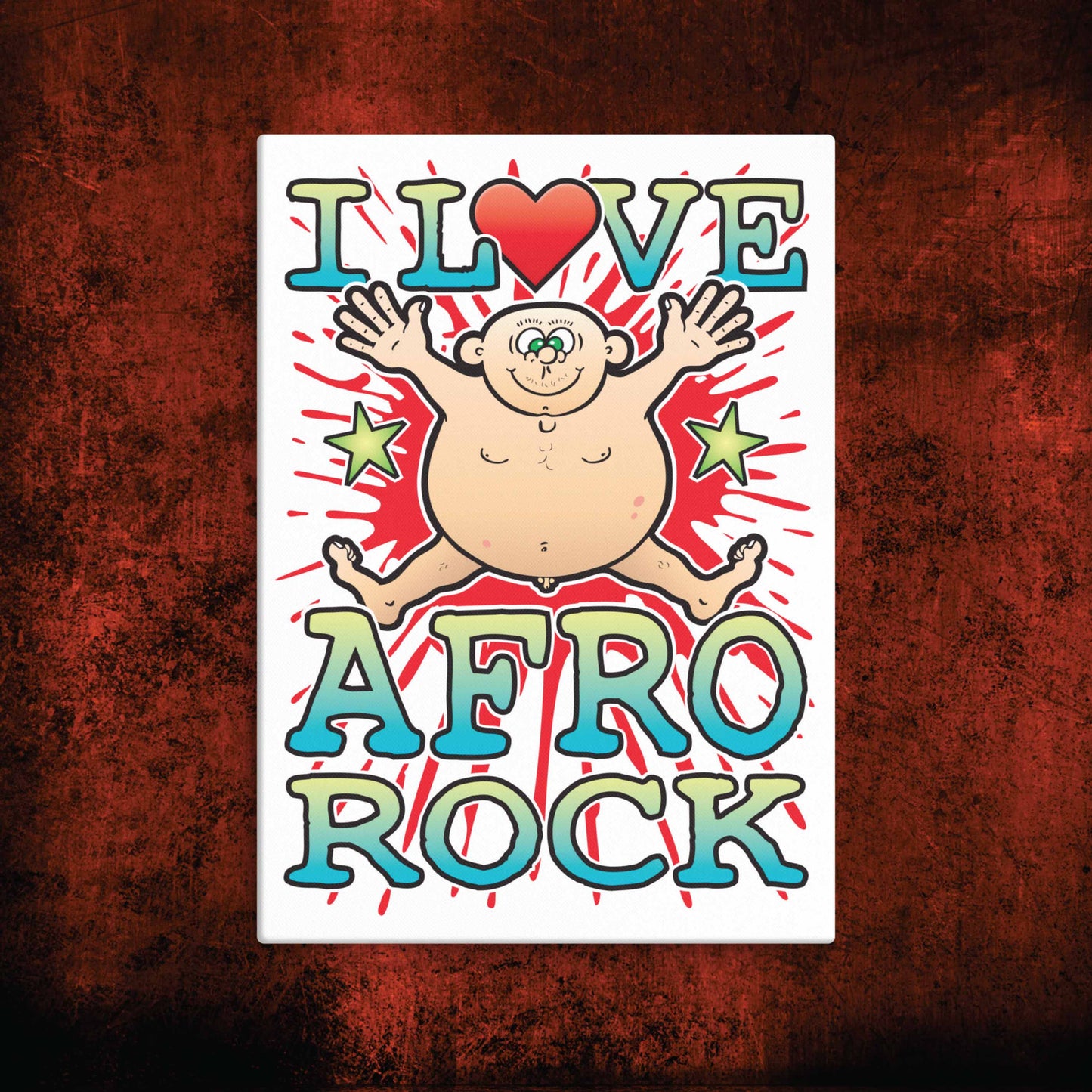 Afro Rock Canvas Print 30x40cm