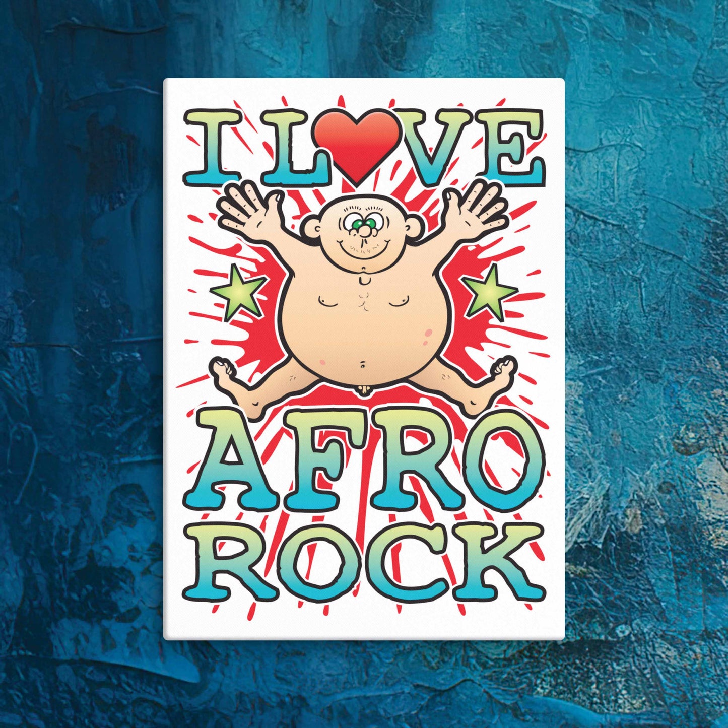 Afro Rock Canvas Print 30x40cm