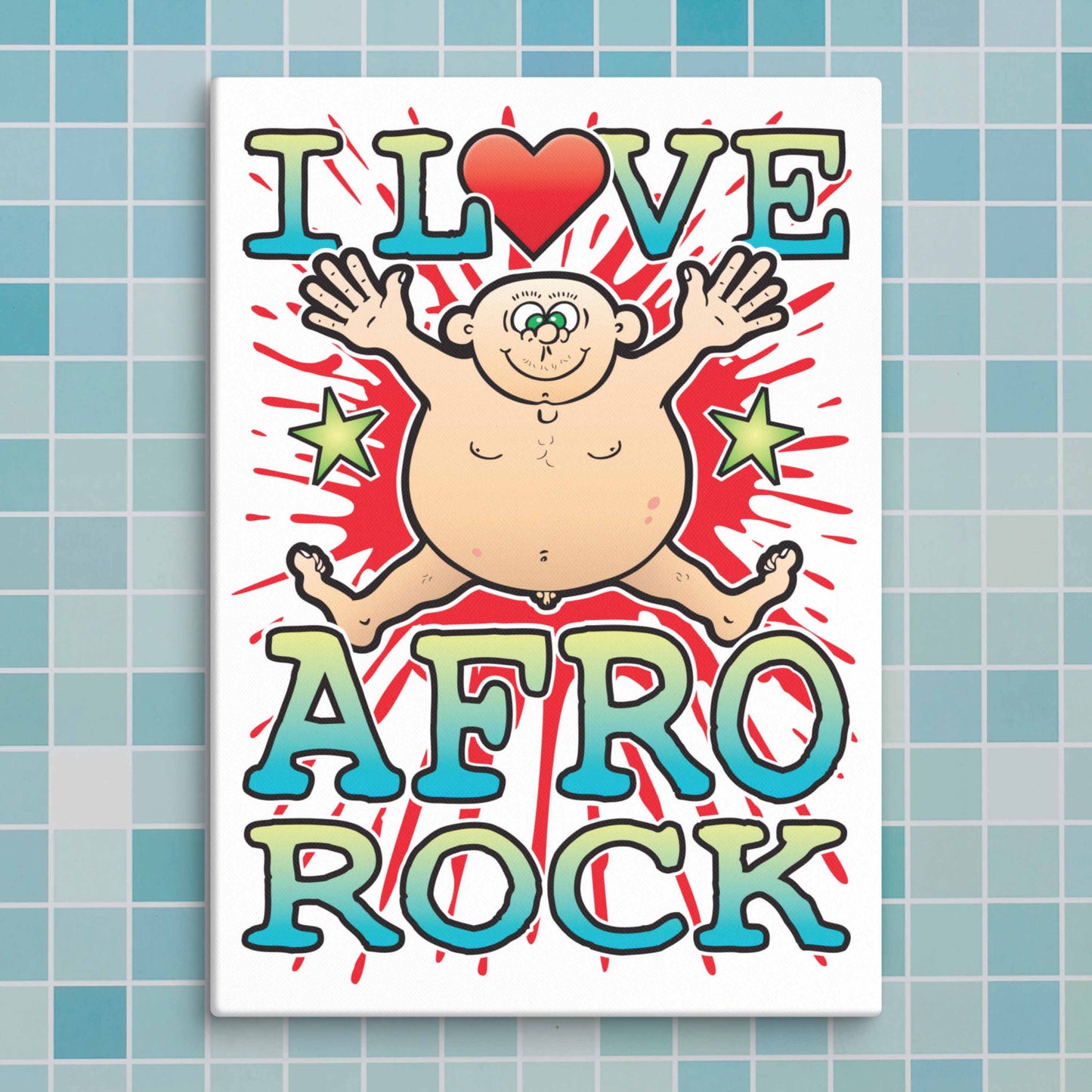 Afro Rock Canvas Print 30x40cm